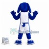 Lovely Basketball Blue Hound Mascot Costume 