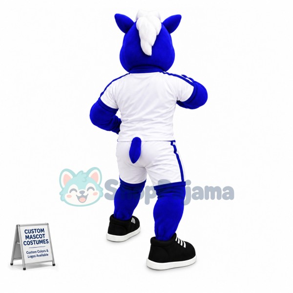 Power Blue Pony High School Mascot Costume 