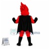 Superhero Red Boy Mascot Adult Costume 