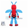 Fierce Power Red & Blue Hornet Mascot Costume	