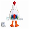 White Rooster Mascot Adult Costume 