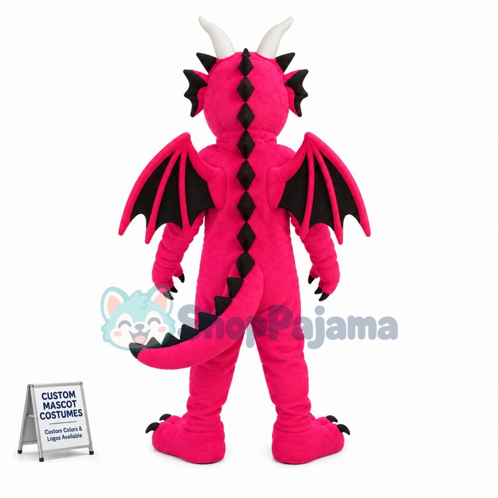 Power Rose Red Dinosaur Mascot Costume 