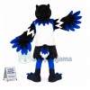 Black & Blue Phoenix High School Mascot Costume 