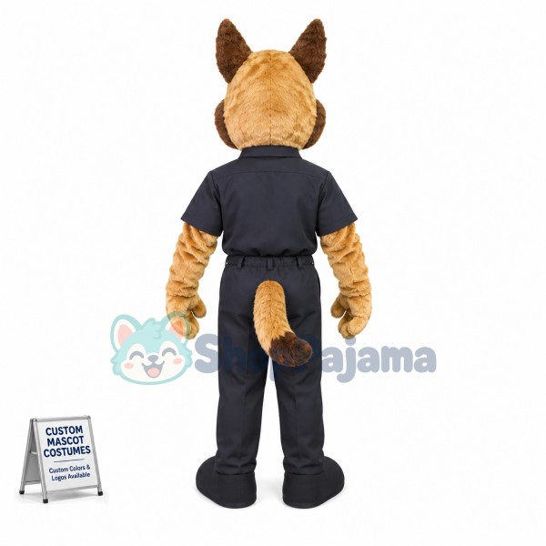 Lovely Police Dog Mascot Costume 