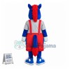 Kid Blue Pony Mascot Costume 