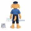 Adorable Police Yellow Labrador Mascot Costume	