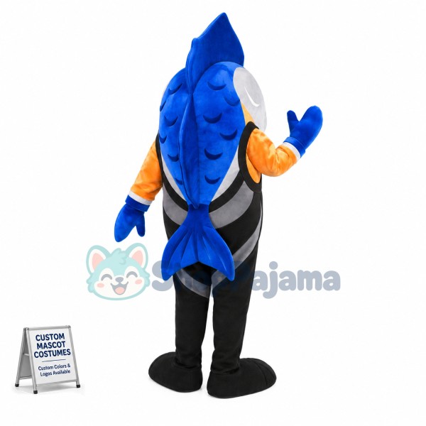 Swim Sailfish Mascot Costume 