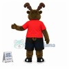 Sport Brown Moose Mascot Adult Costume	