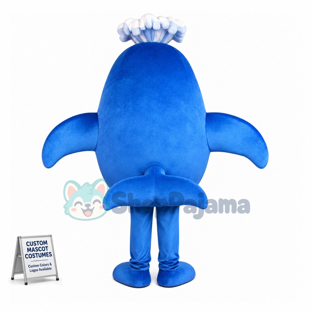 Cute Gracie the Whale School Mascot Costume 