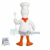 Chef White Duck Mascot Costume 