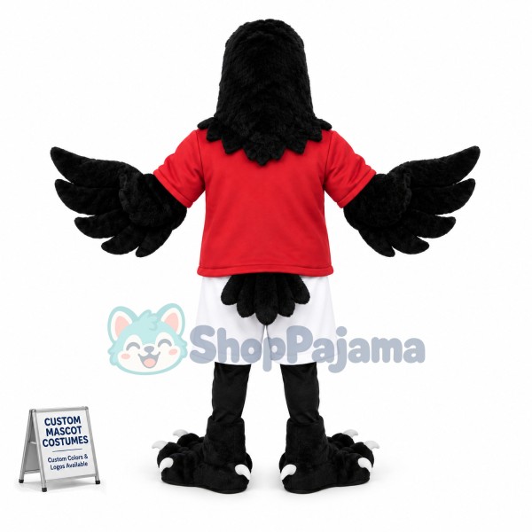 College Raven Mascot Costume	