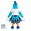 University Blue Peacock Mascot Costume	