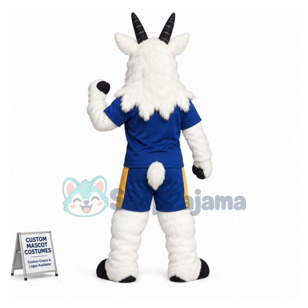 University White Goat Mascot Costume 