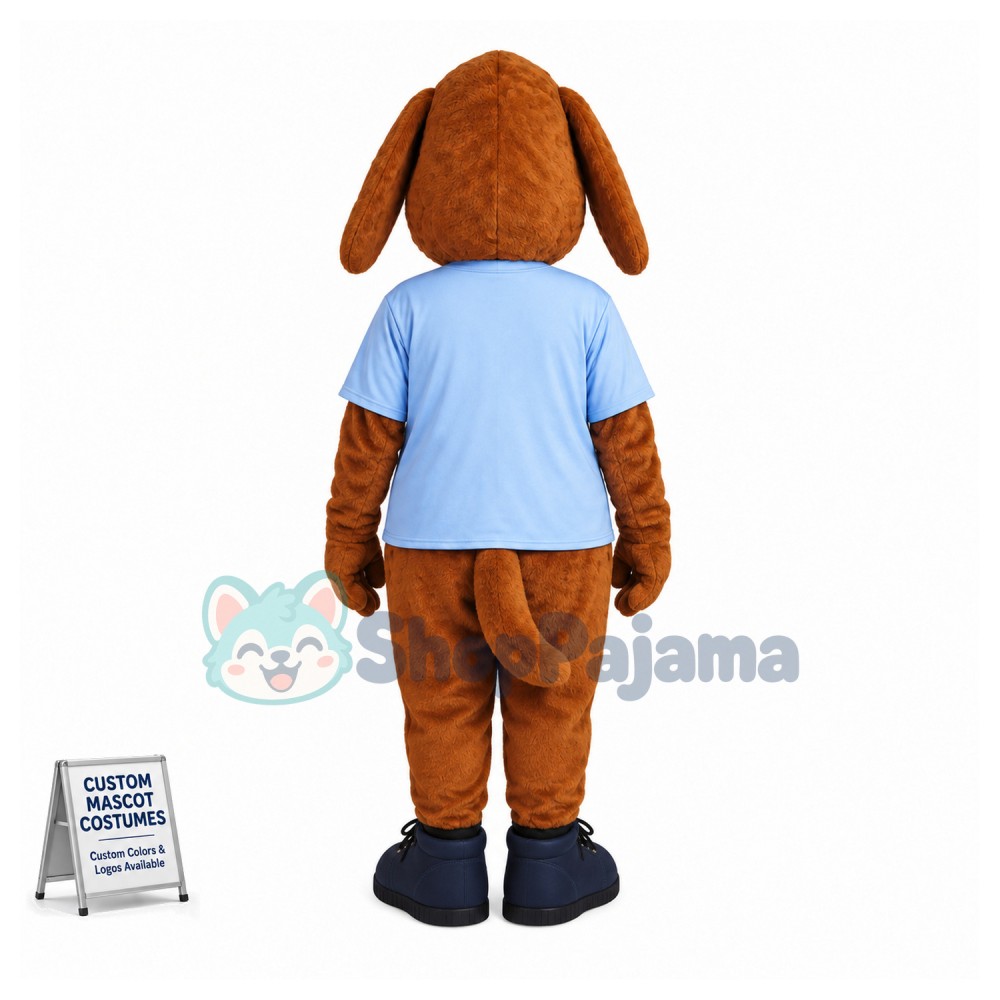 Lovely Brown Hound Dog Mascot Adult Costume 