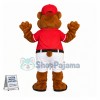 Baseball Brown Bear Mascot Costume 