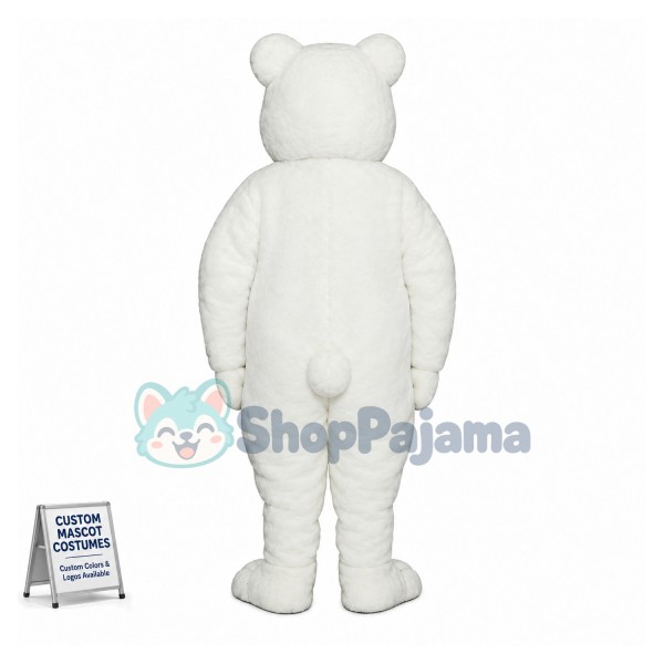 Adorable Polar Bear Mascot Costume 