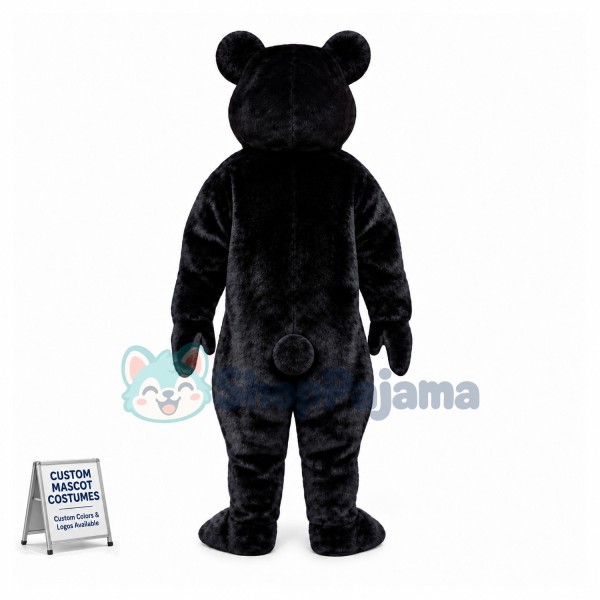 Adult Black Bear Mascot Costume 