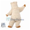 White Ape Long Fur Mascot Costume 