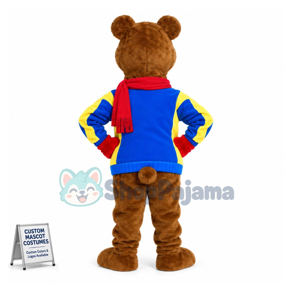 Brisky Bear Mascot Costume Fancy Dress Outfit