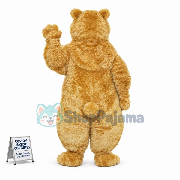 Boris Bear Curly Mascot Costume