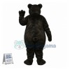 Adult Plush Black Bear Mascot Costume