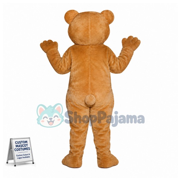 Beige Bear Mascot Costume