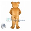 Lazy Beige Bear Mascot Costume