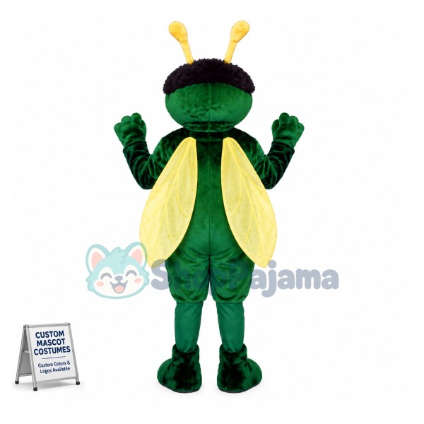 Green Mosquito Mascot Costume