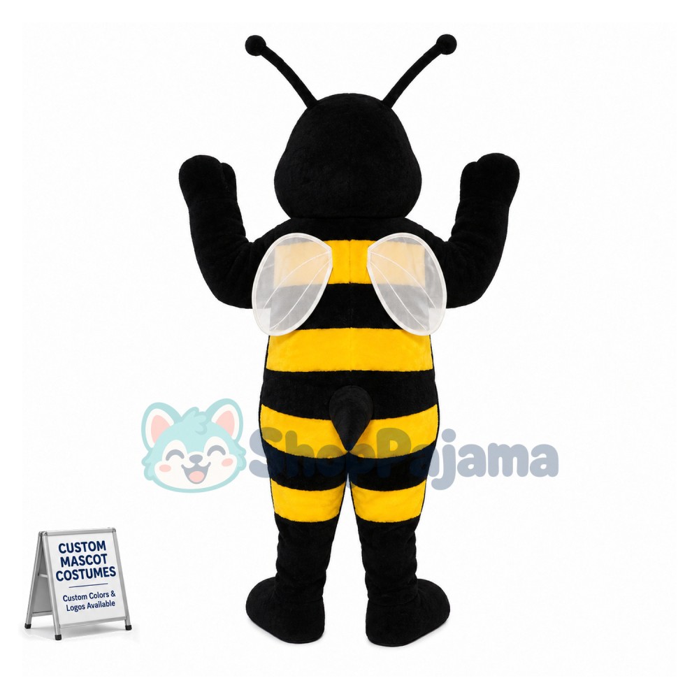 Adult Cartoon Bee Mascot Costume 