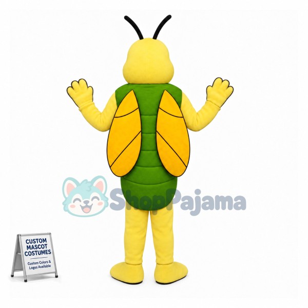 Adult Cartoon Grasshopper Mascot Costume
