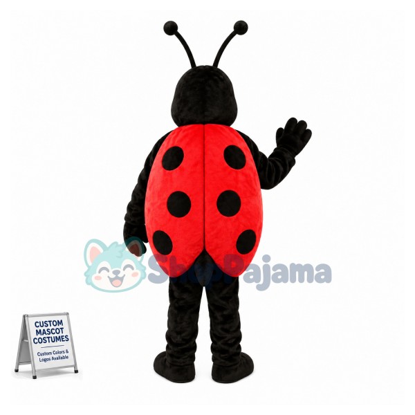 Adult Cartoon Lola Ladybug Mascot Costume