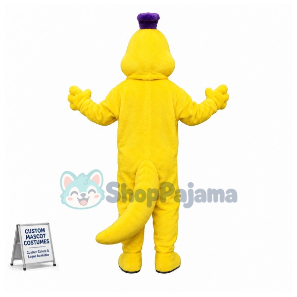 Purple & Yellow Caterpillar Mascot Costume