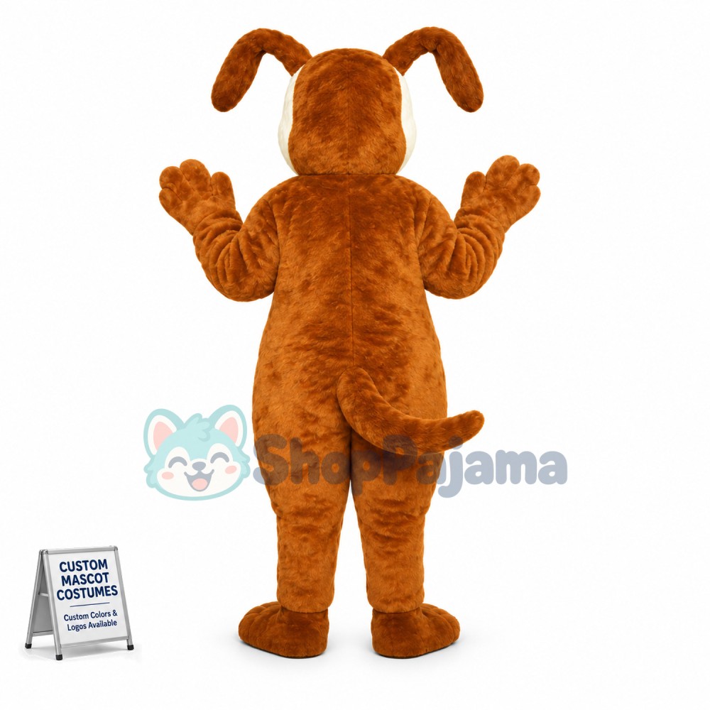 Adorable Digger Dog Mascot Adult Costume 
