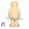 Fluffy White Dog Mascot Costume 