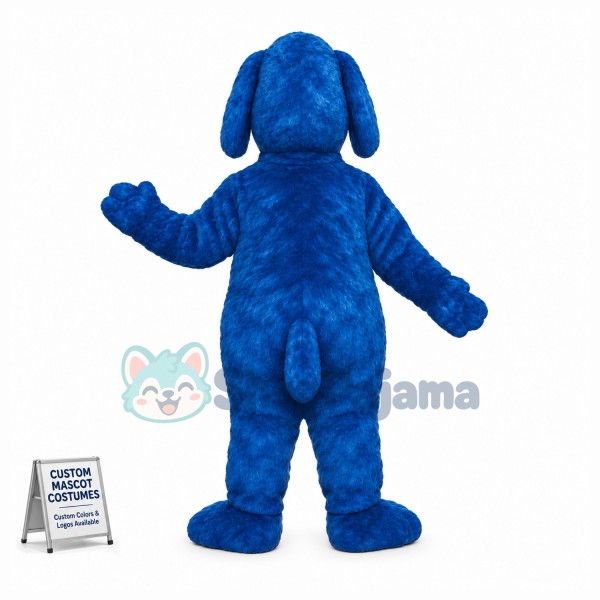Blue Hound Mascot Costume 
