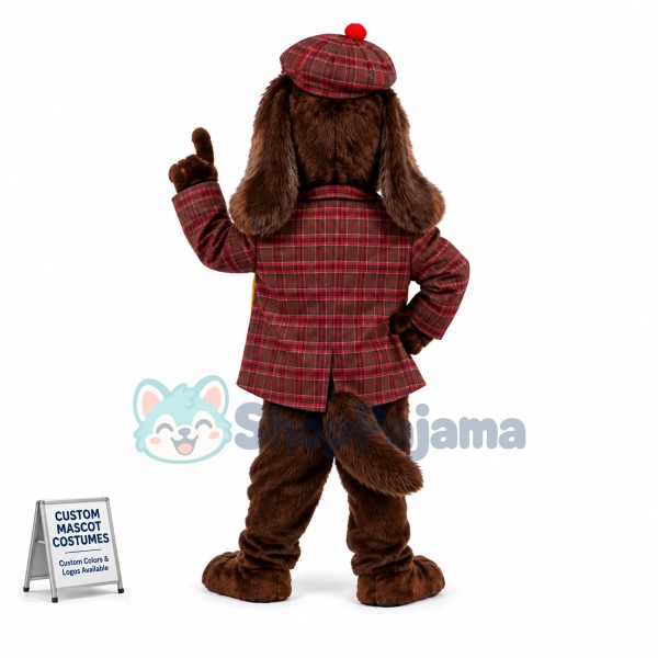 Gentleman Hound Mascot Costume 