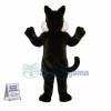 Adorable Black Cat Mascot Costume 