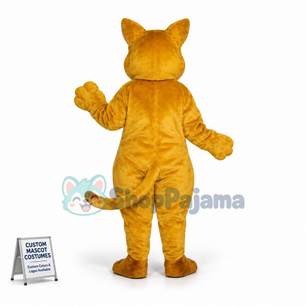 British Golden Kitten Mascot Costume 