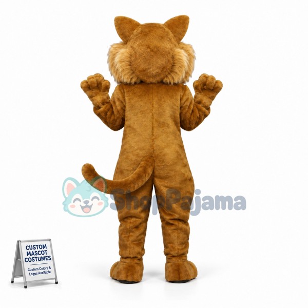 Beautiful Golden Cat Mascot Costume 