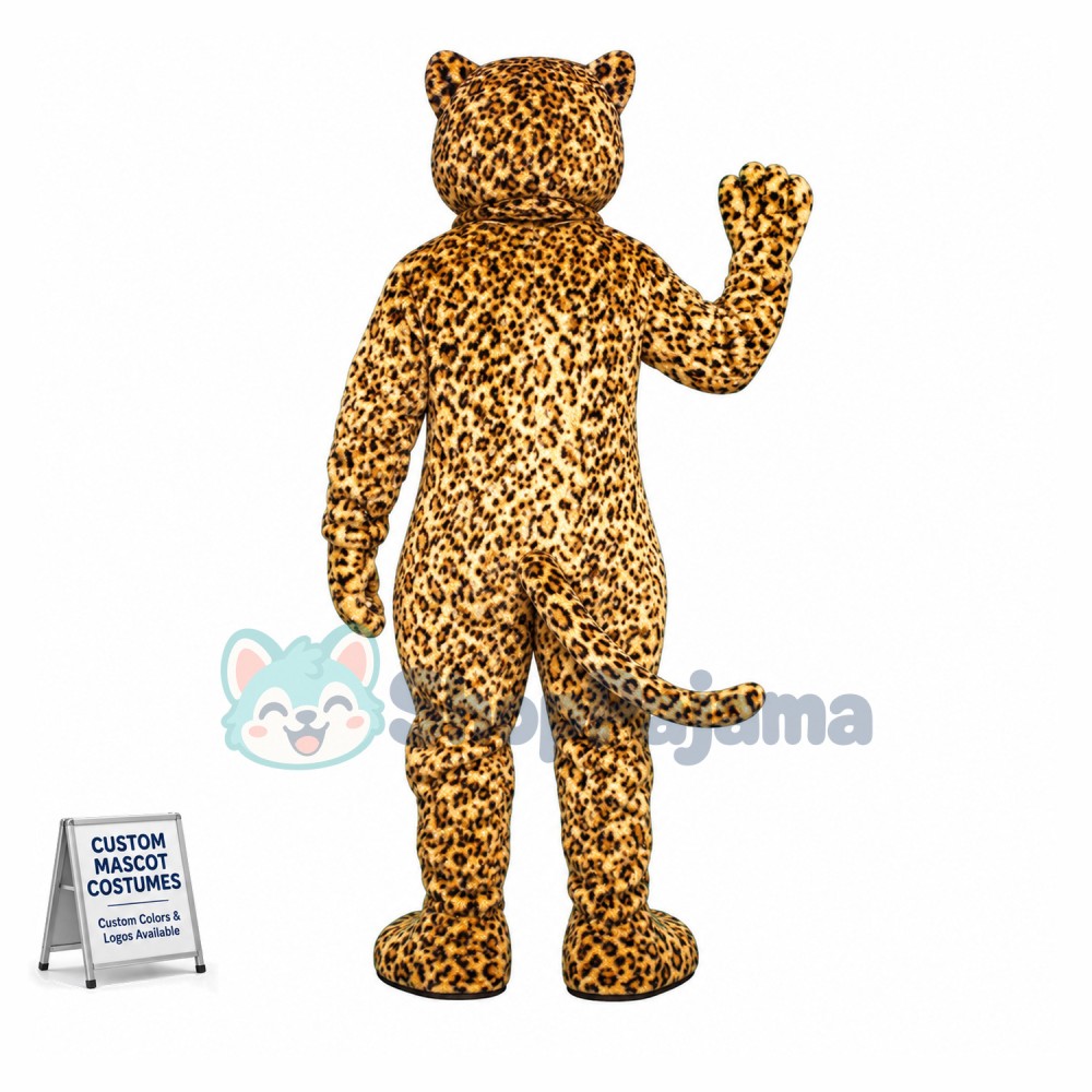 2nd Version Of Leopard Mascot Adult Costume 