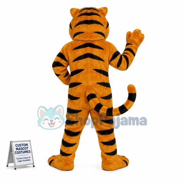 Yellow Tiger Mascot Costume 