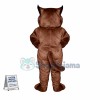 Brown Wildcat Mascot Costume 