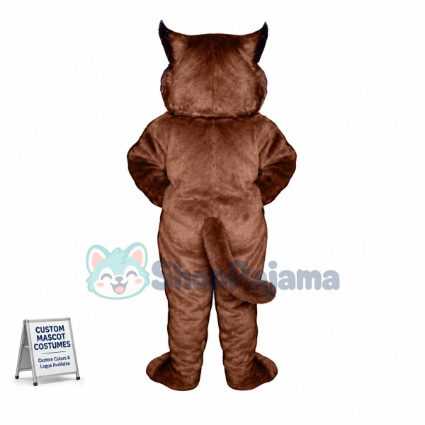 Brown Wildcat Mascot Costume 