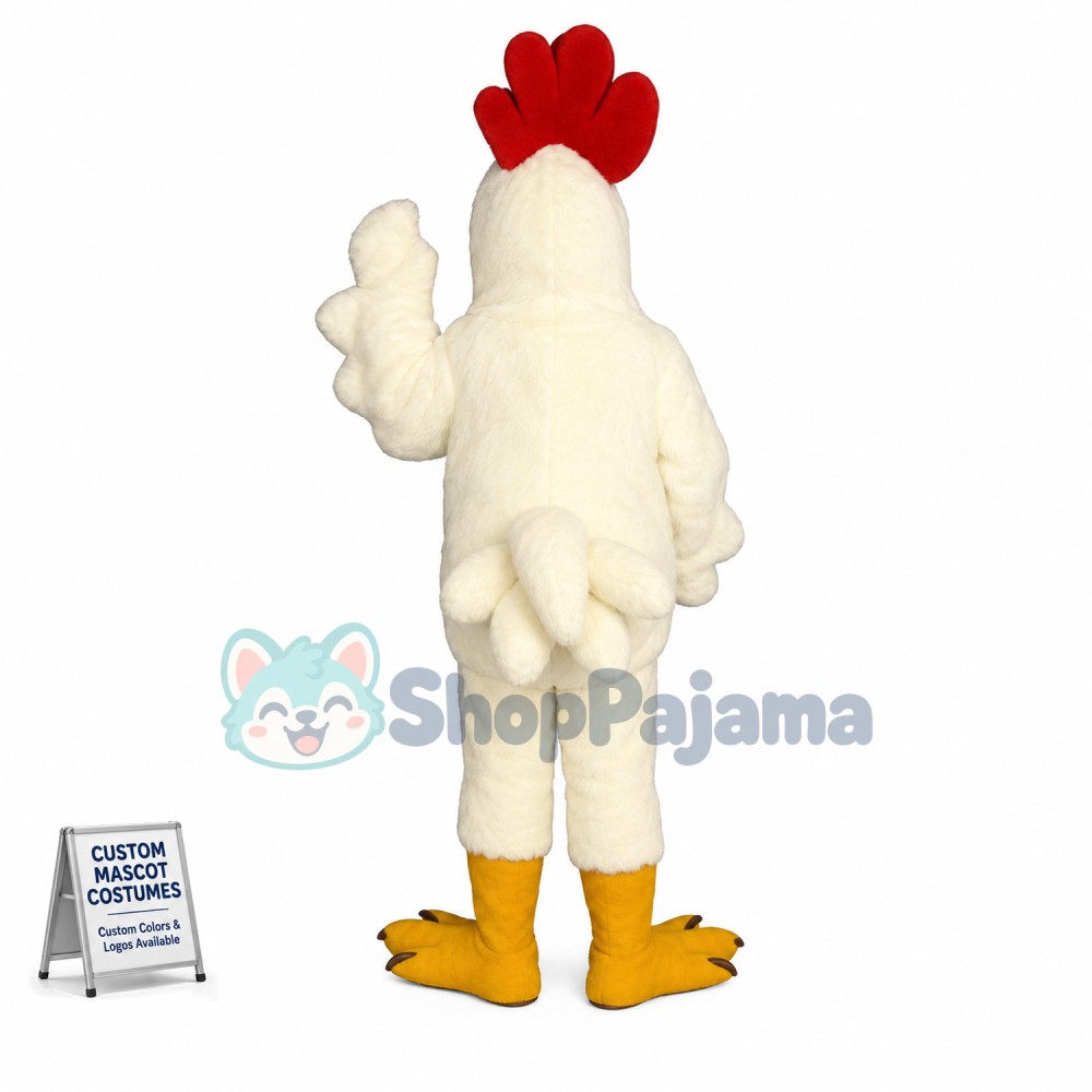 White Hen Mascot Costume 