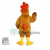Brown Rooster Mascot Costume For Adult