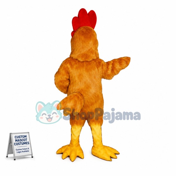 Brown Hen Mascot Costume 
