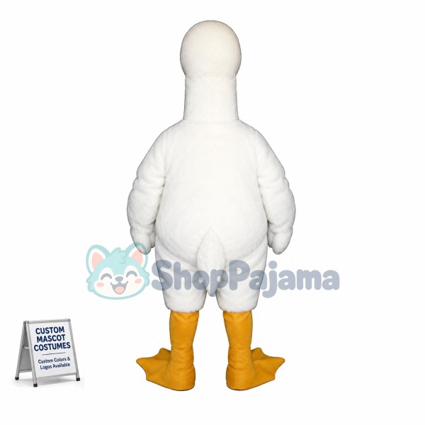 White Swan Mascot Costume