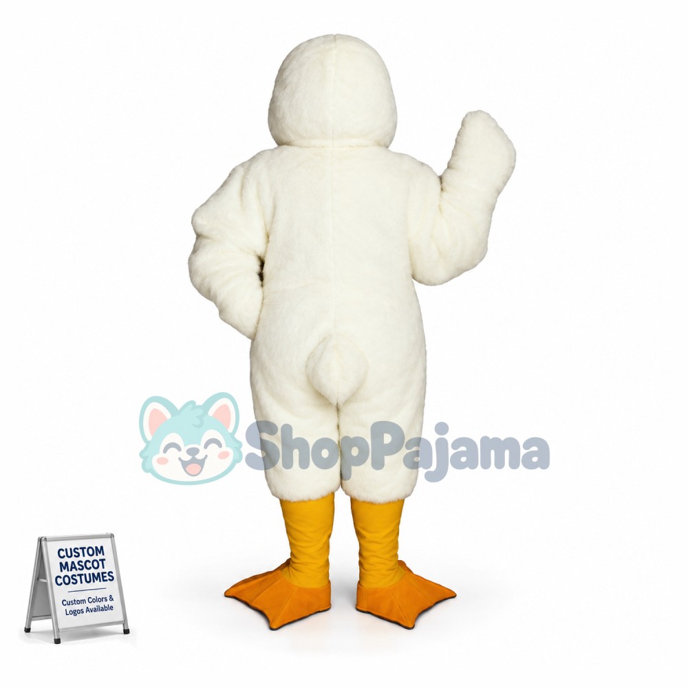 Lovely White Duck Mascot Costume