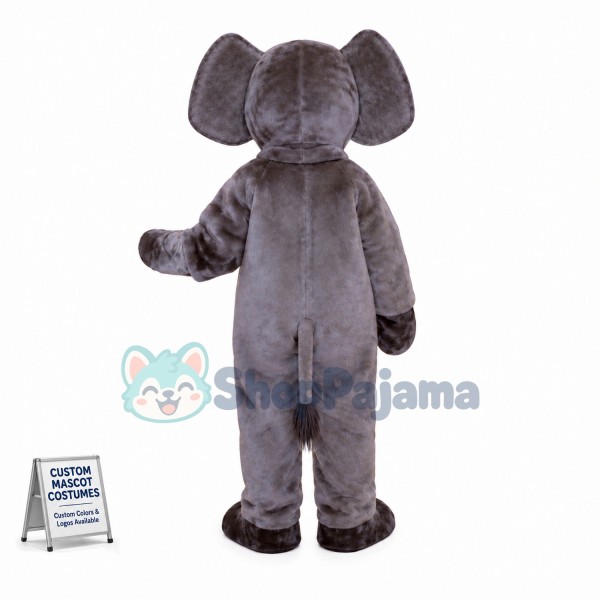 Grey Elephant Mascot Costume	