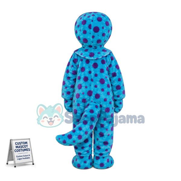 Blue Dinosaur Mascot Costume	